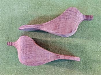 Comfort Bird Carving Blanks - Walnut - Set of 2 - $26.99